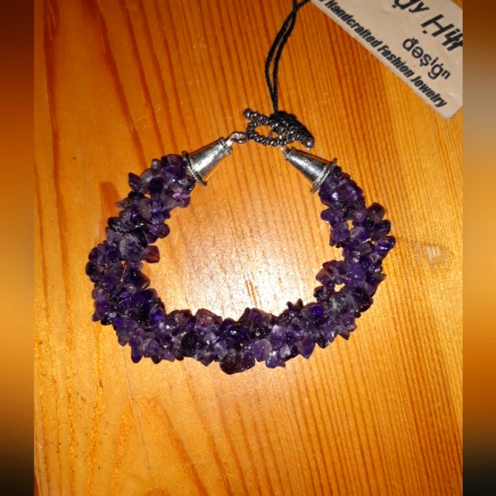 Purple Beaded Bracelet